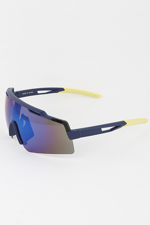 Modern Curved Polycarbonate Sunglasses