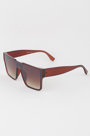 Modern Gradient Shield Sunglasses
