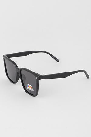 Minimal Polarized Box Sunglasses