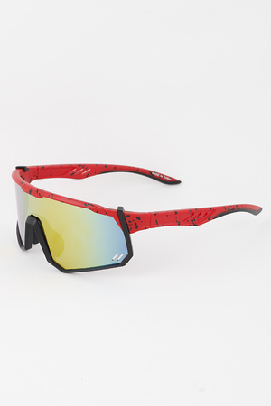 Splatter Sharp Shield Sunglasses