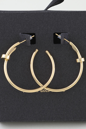 Multi Nail Hang Hoop Earrings