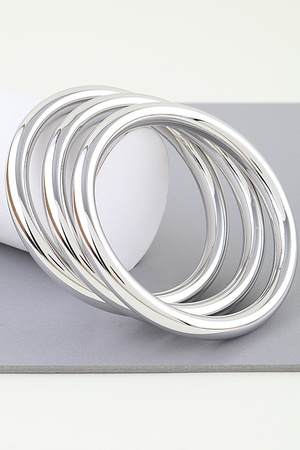 Multi Polished Bangle Bracelet