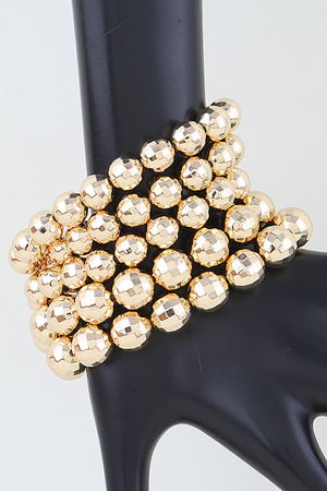 Multi Disco Beaded Bracelet