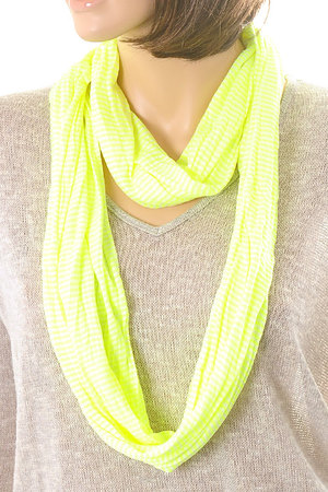 Skinny bright stripes infinity scarf-nyl-caf1