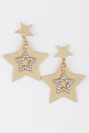Star Linear Drop Earrings 9DCA2