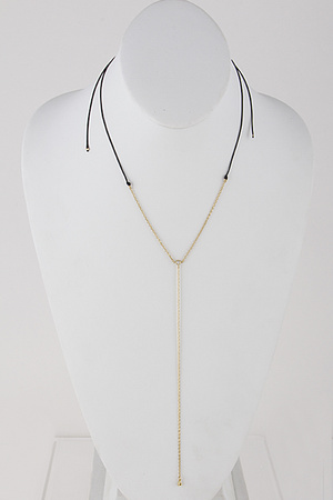 Chain Drop Line Necklace 7GBA2