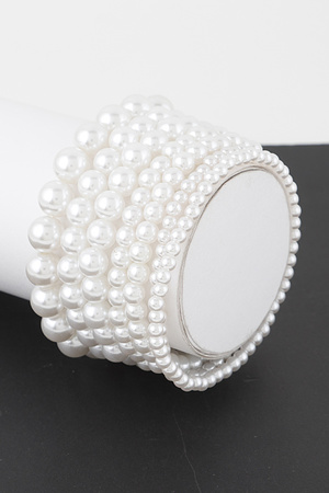 Multi Pearl Beaded Bracelet