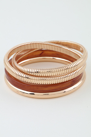 Multi Minimal Snake Wrap Bracelet