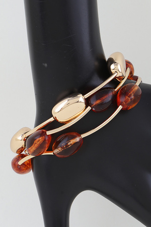 Multi Stone Beaded Bracelet