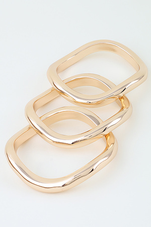 Triple Polished Box Bracelet
