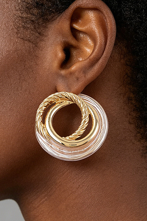 Multi Twisted Loop Stud Earrings