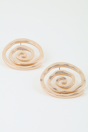 Modern Twisted Swirl Earrings