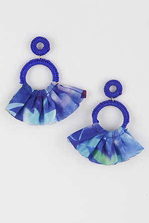 Floral Curtain Tassel Earrings 9DBA6