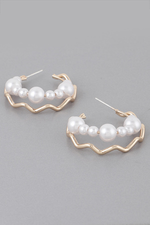 Zig 2as Faux Pearl Earrings