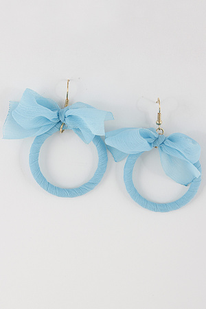 Ladylike Earrings With Ribbon Details 8BBA1