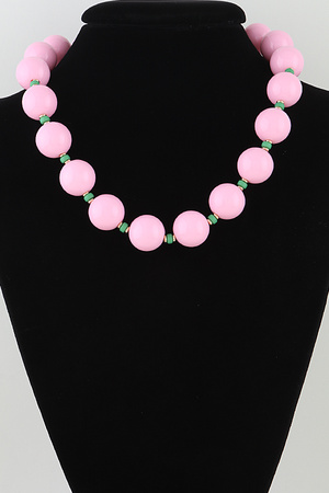 Abstract Beaded Statement Necklace