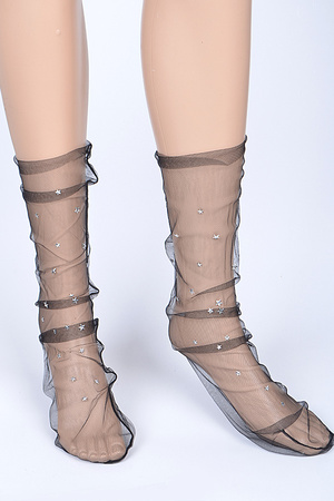 Delicate Socks With Star Details.