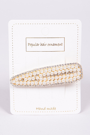 Pearl Rhinestone Combo Hairpin