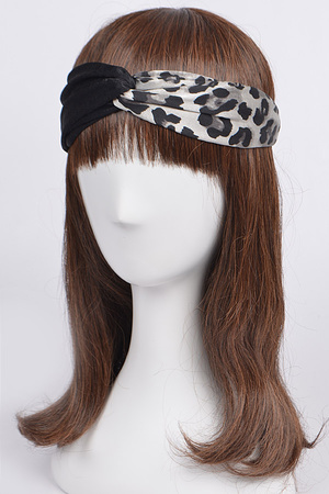Two Toned Animal Print Headband