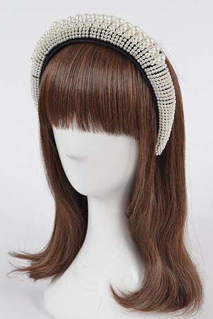 Multisize Imitation Pearl&Stone Headband.