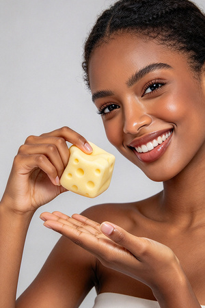 Cheese Block Squeeze Fidget Toy