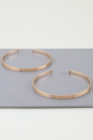 Matte Oversized Hoop Earrings