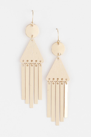 Geometric Bar Drop Earrings