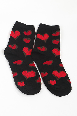 Curvy Hearts Socks