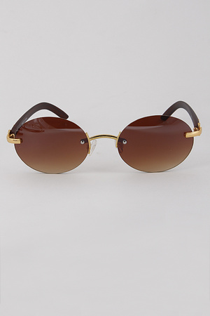 Oval Fashionable Tinted Sunglasses