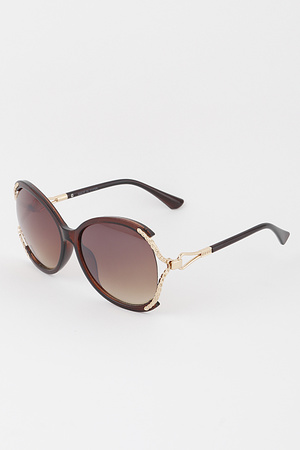Side Chain Wrap Sunglasses