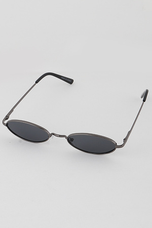 Slim Oval Vintage Sunglasses
