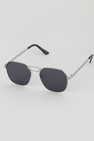 Rim Rectangle Fashion Sunglasses