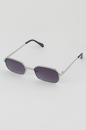Rim Rectangle Retro Fashion Sunglasses