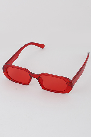 Retro Rectangular Frame Sunglasses