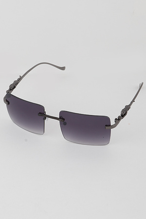 Simple Rimless Square Sunglasses