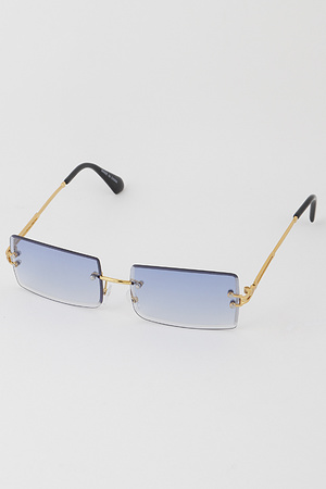 Classic Rimless Square Sunglasses