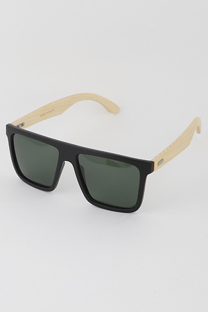 Straight Browline Square Sunglasses