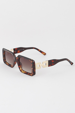 Bulky Square Chain Sunglasses