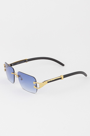 Rimless Bright Gradient Sunglasses