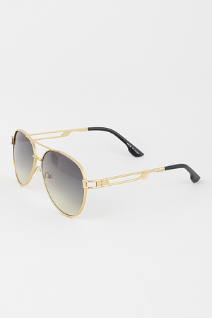 Classic Gradient Aviator Sunglasses