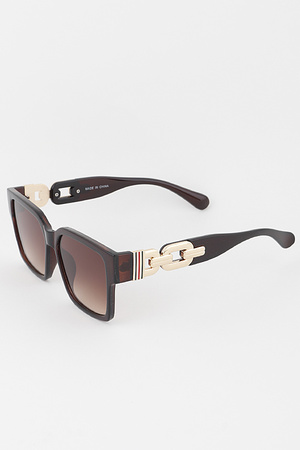 Luxury Stripe Chain Sunglasses