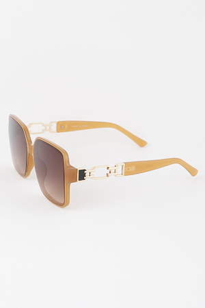 Link Chain Box Sunglasses