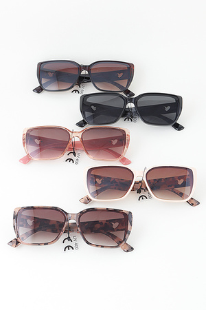Open Heart Gradient Sunglasses