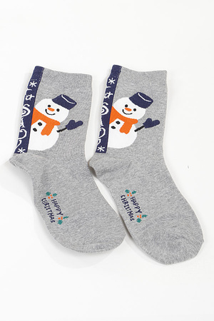 Let it Snow Snowman Socks