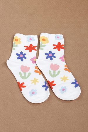 Multi Flower Socks