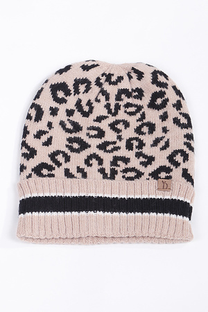 Leopard Print Beanie