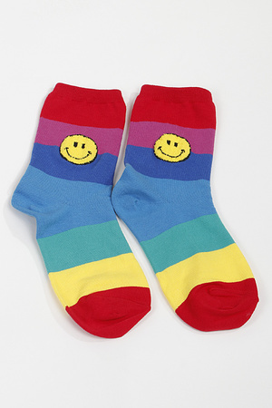 Rainbow Smile Socks