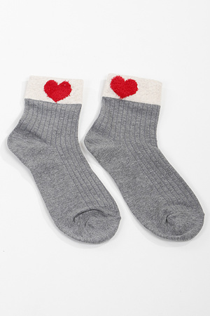 Two Toned Heart Socks
