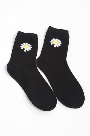 Daisy Flower Crew Socks