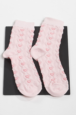 Heart Knit Socks